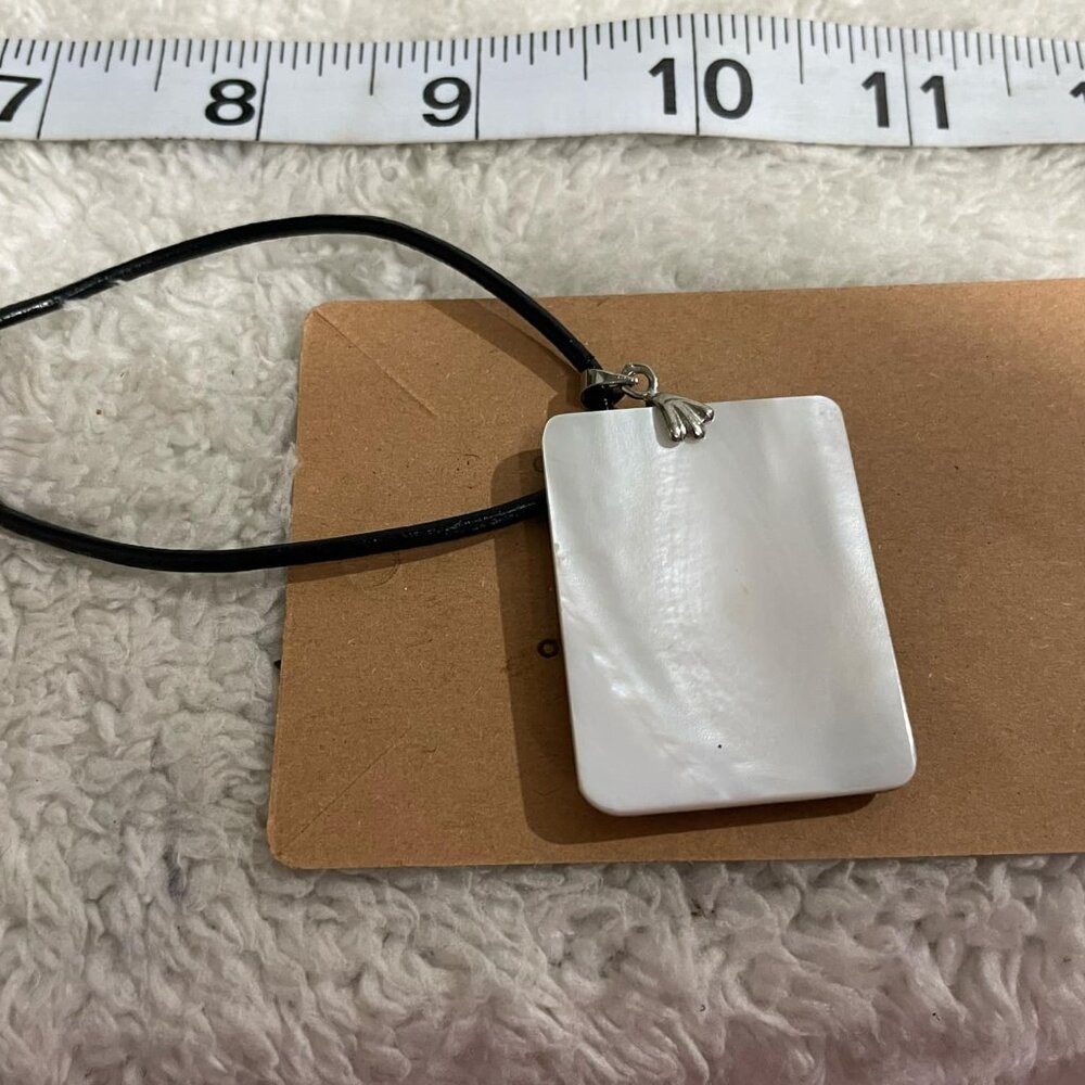 Mosaic Abalone Shell Necklace - Picture 4 of 4